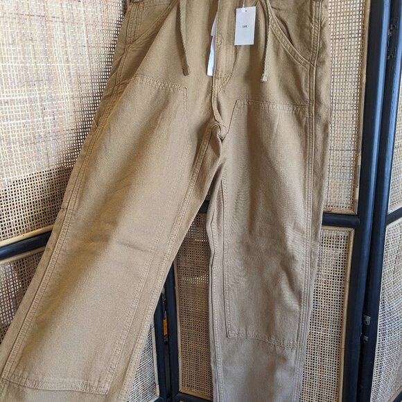 Uniqlo Utility Work Pants, burnt yellow khaki, XS, NWT - Picture 3 of 7